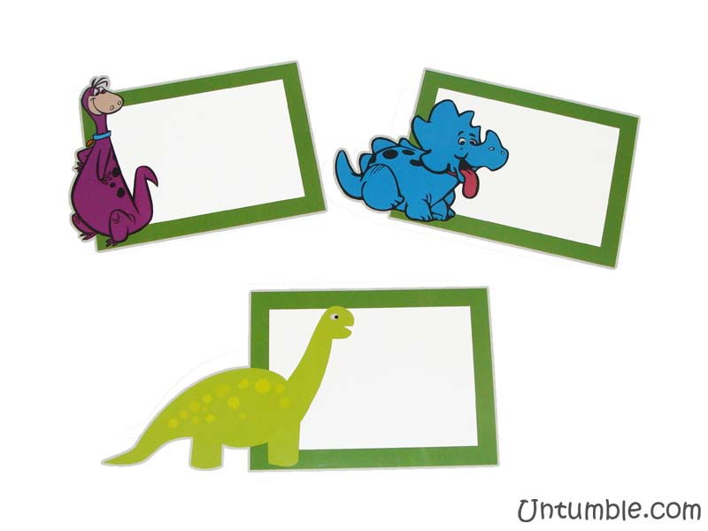 dinosaur theme food labels untumble com
