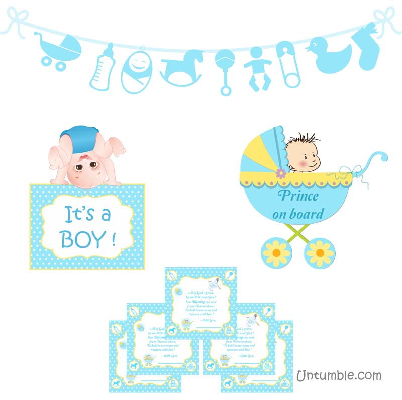 baby announcement theme baby boy announcement kit untumble com