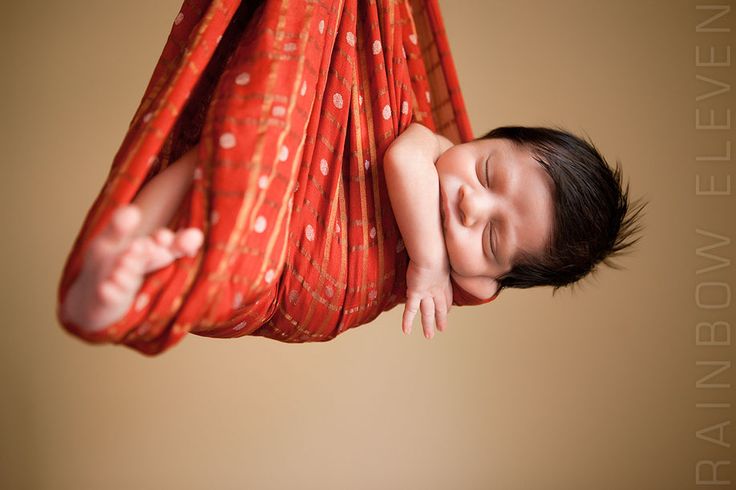 Baby in Sari Cradle