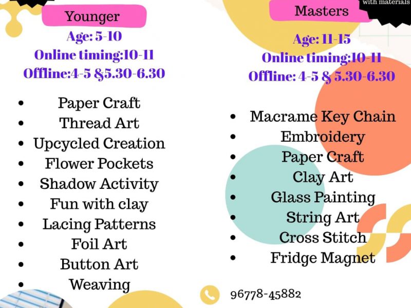 Trishika art studio- Summer camp 2025