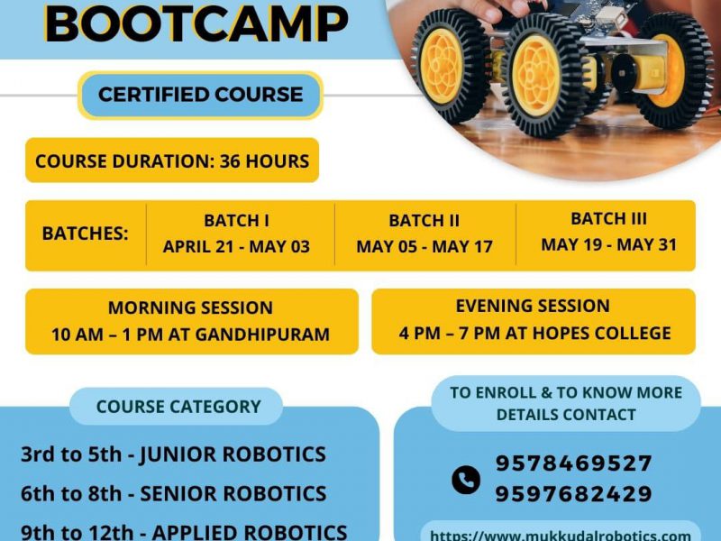 Mukkudal Robotics- Robotics Bootcamp