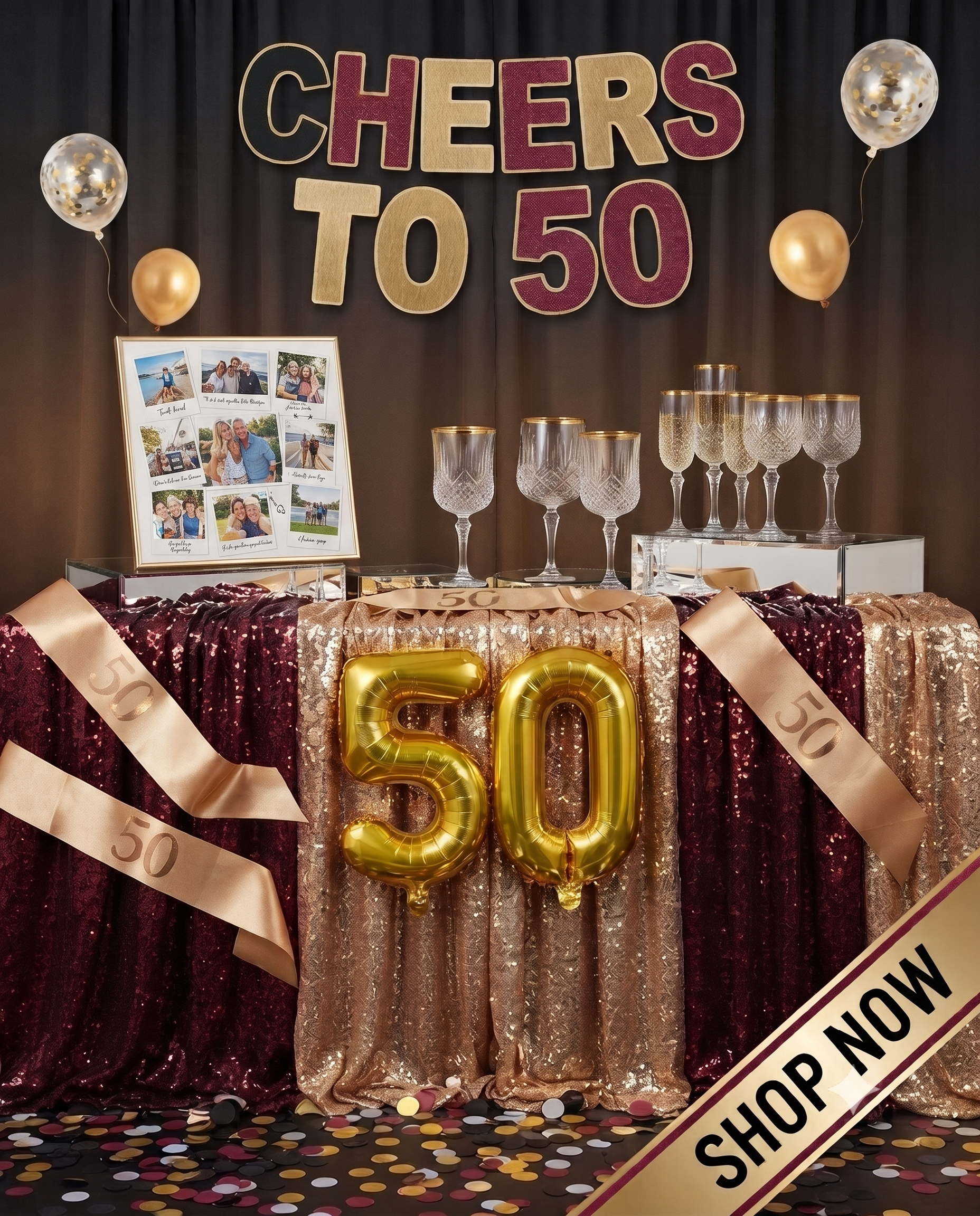 50th birthday party supplies party kits