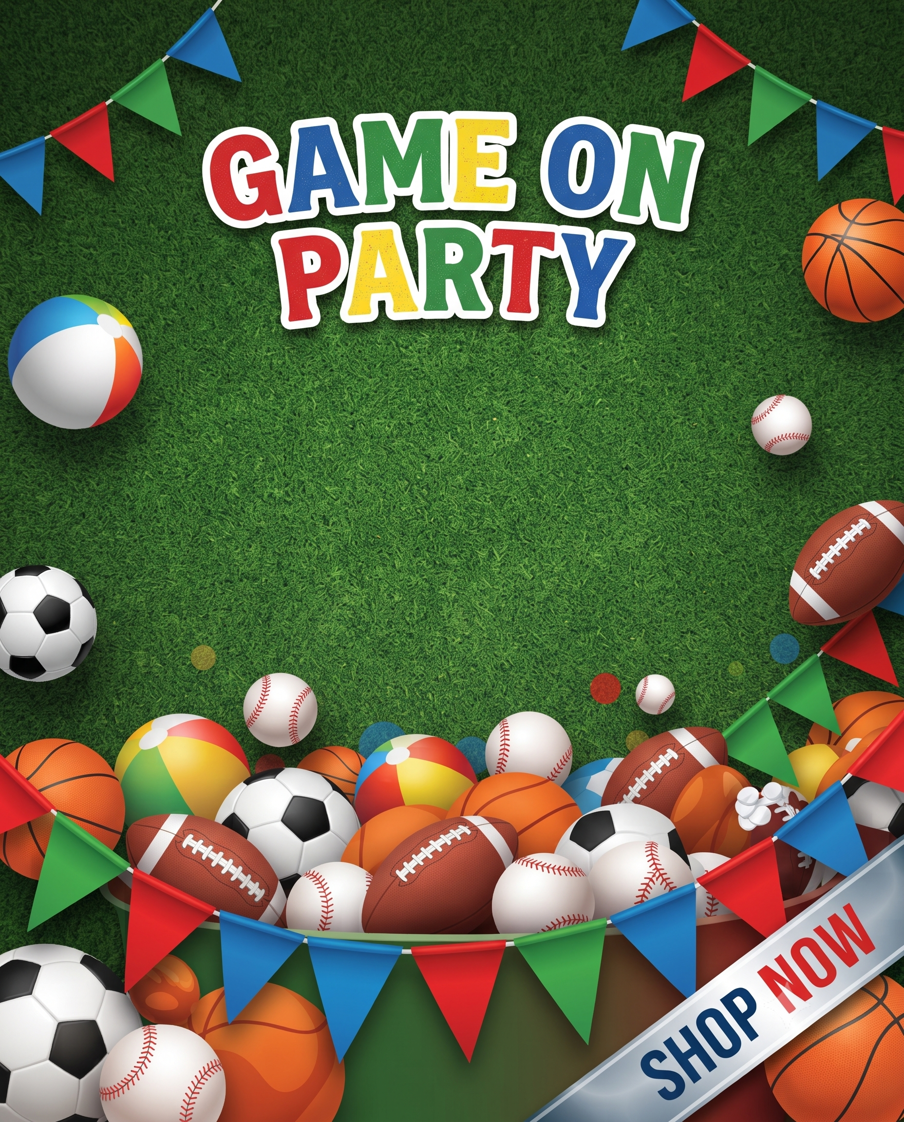 Ball themed party supplies party kits