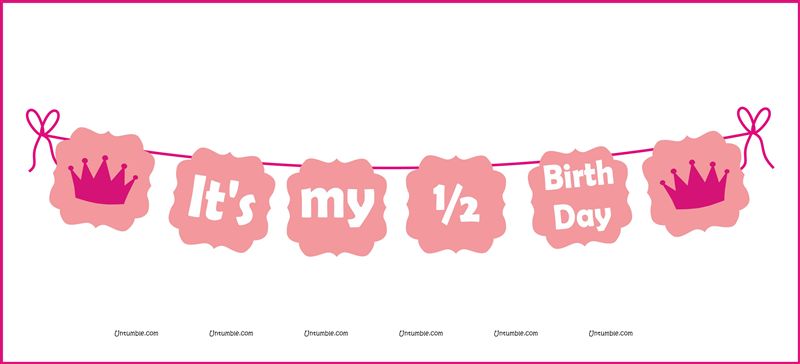 Half Birthday supplies for baby
